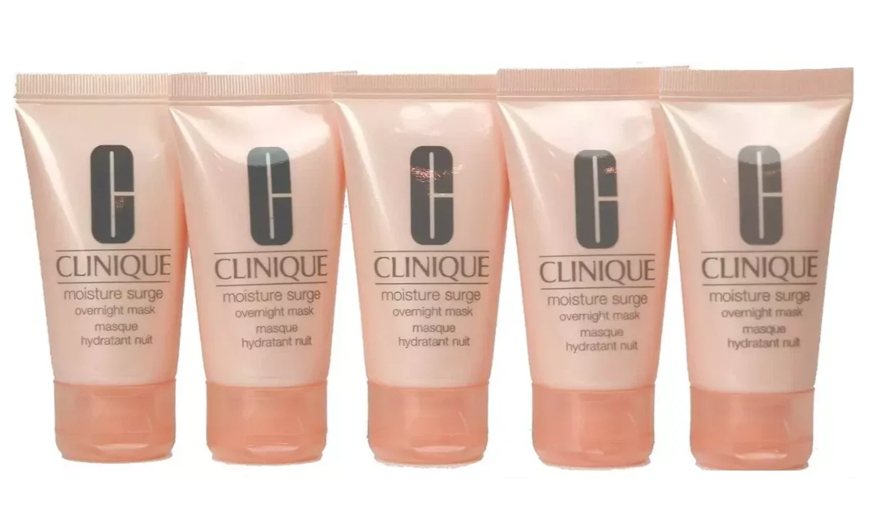 Lot of 5 Clinique Moisture Surge Overnight Mask 1 oz/30ml Each, TOTAL 5OZ NEW