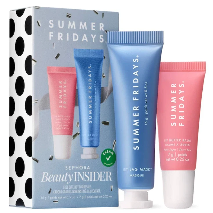 Self-Care Celebration Summer Fridays Calming Mask Soothing Lip Balm Moisturizer