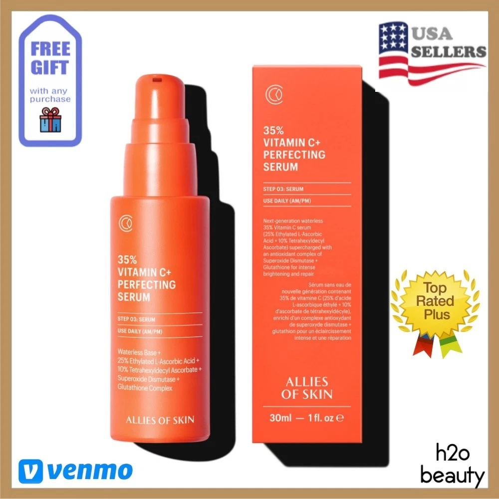 Allies of Skin 35% Vitamin C+ Perfecting Serum 1 oz Skin Care NEW IN BOX