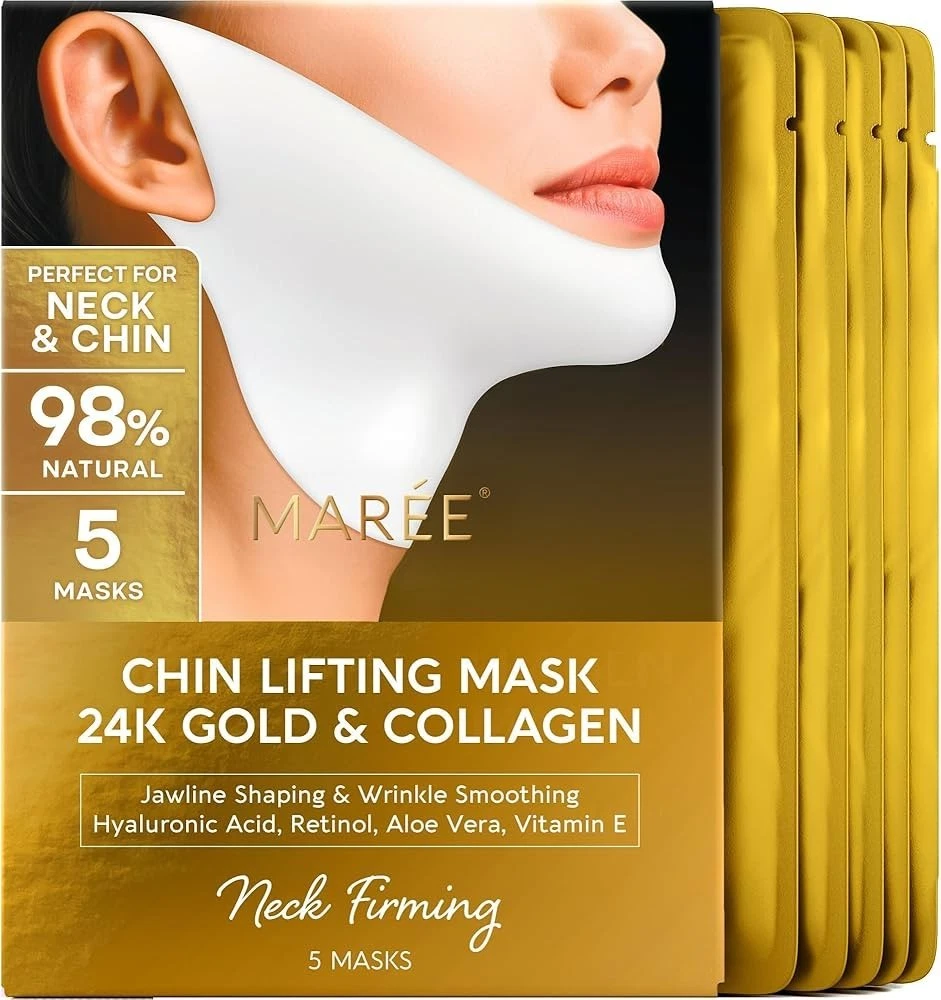 MAREE V Line Lifting Mask with 24K Gold – Deep Collagen Face Mask for Women