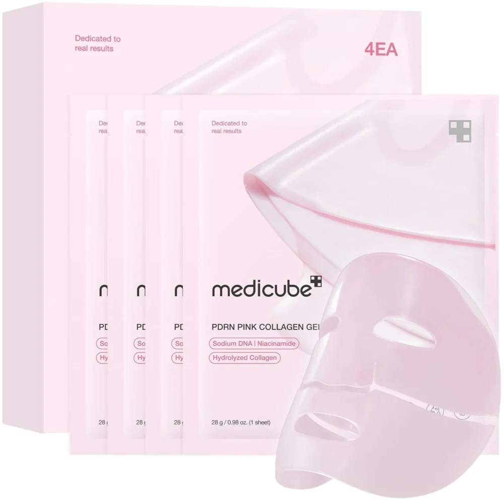 medicube Salmon DNA PDRN pink collagen jelly gel mask | overnight face mask for