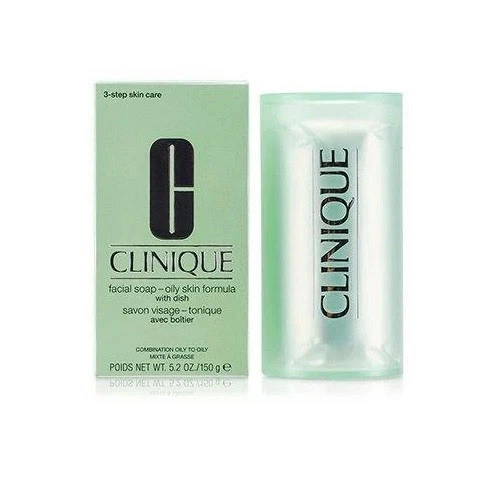 CLINIQUE FACIAL SOAP BAR COMBINATION TO OILY SKIN FORMULA WITH DISH 5.2 OZ NIB